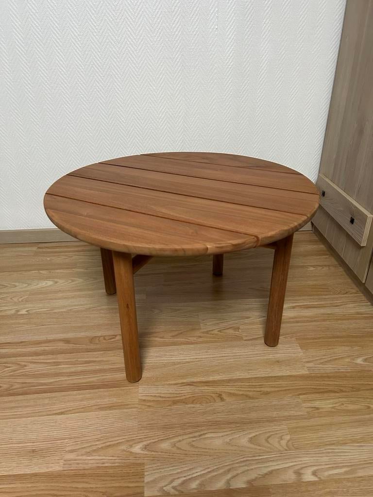 Outdoor bijzettafel teak Ethnicraft, Ophalen, Rond, Nieuw, Modern