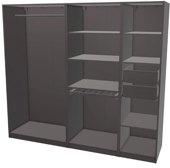 kleerkast dressing, Ophalen, Zo goed als nieuw, 200 cm of meer, Overige houtsoorten