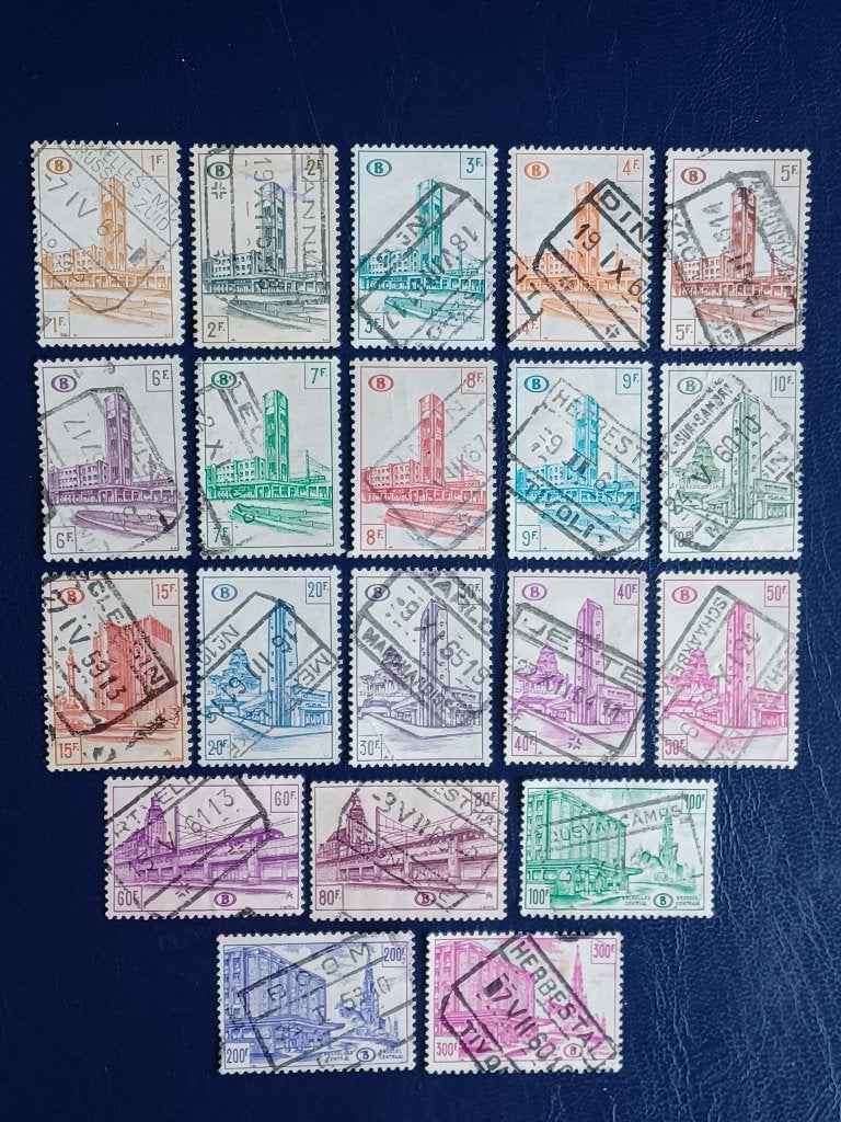 Postzegels Belgie, Postzegels en Munten, Ophalen of Verzenden, Gestempeld, Treinen, Gestempeld