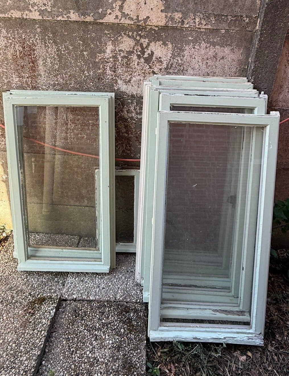 Gratis houten ramen, enkel glas – ideaal voor serre/tuinhuis, Ophalen, Gevelraam of Ruit, Gebruikt, Minder dan 80 cm