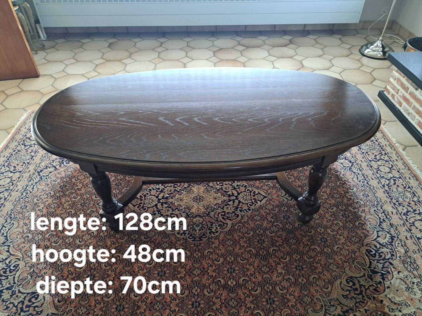 Salontafel eik. Prima staat, Ophalen