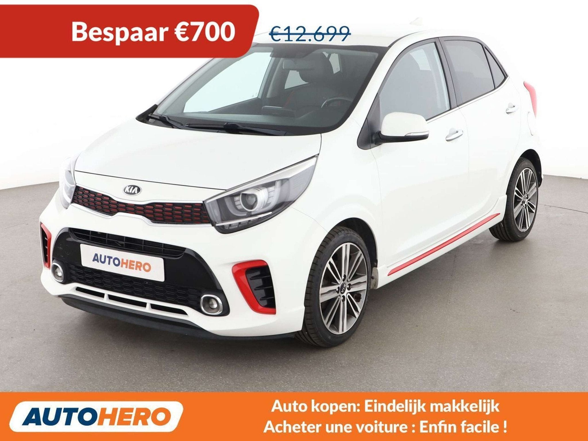 Kia Picanto 1.2 GT Line (année de construction 2020), Autos, Kia, Cuir, Euro 6, 939 kg, Boîte manuelle