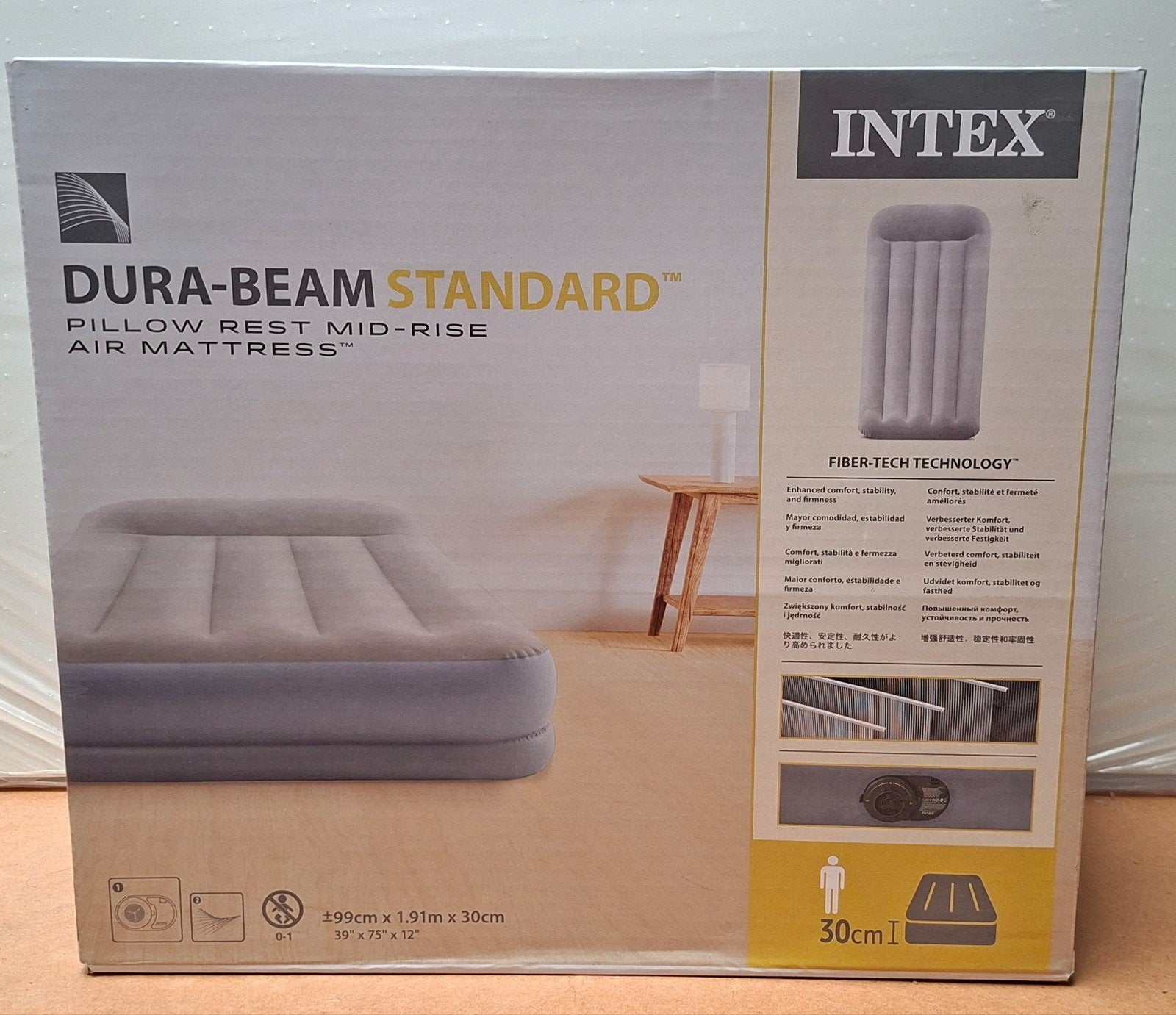 Intex matelas gonflable NOUVEAU, Enlèvement, Pompe intégrée, Neuf, 1 personne