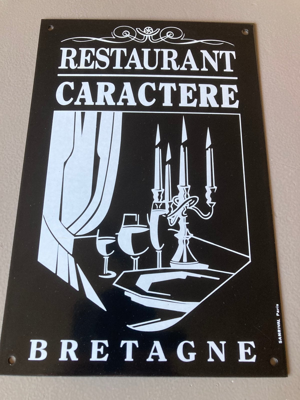 Restaurant caractère en émail, Collections, Enlèvement ou Envoi, Comme neuf