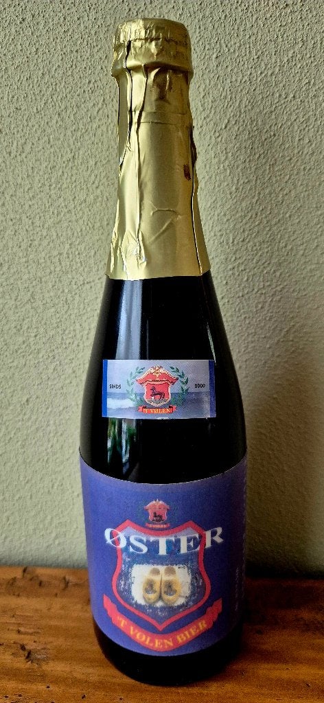 Fles Øster 't Volen 9,5% Winter bier Bierbrouwerij Volendam, Verzamelen, Ophalen of Verzenden, Zo goed als nieuw, Flesje(s)