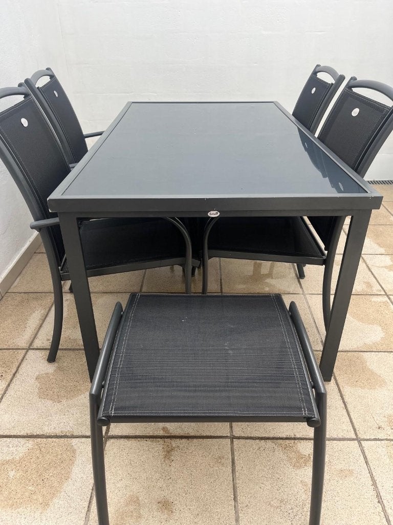 Salle à manger de jardin, Table d'appoint, Comme neuf, Enlèvement, Sets de jardin