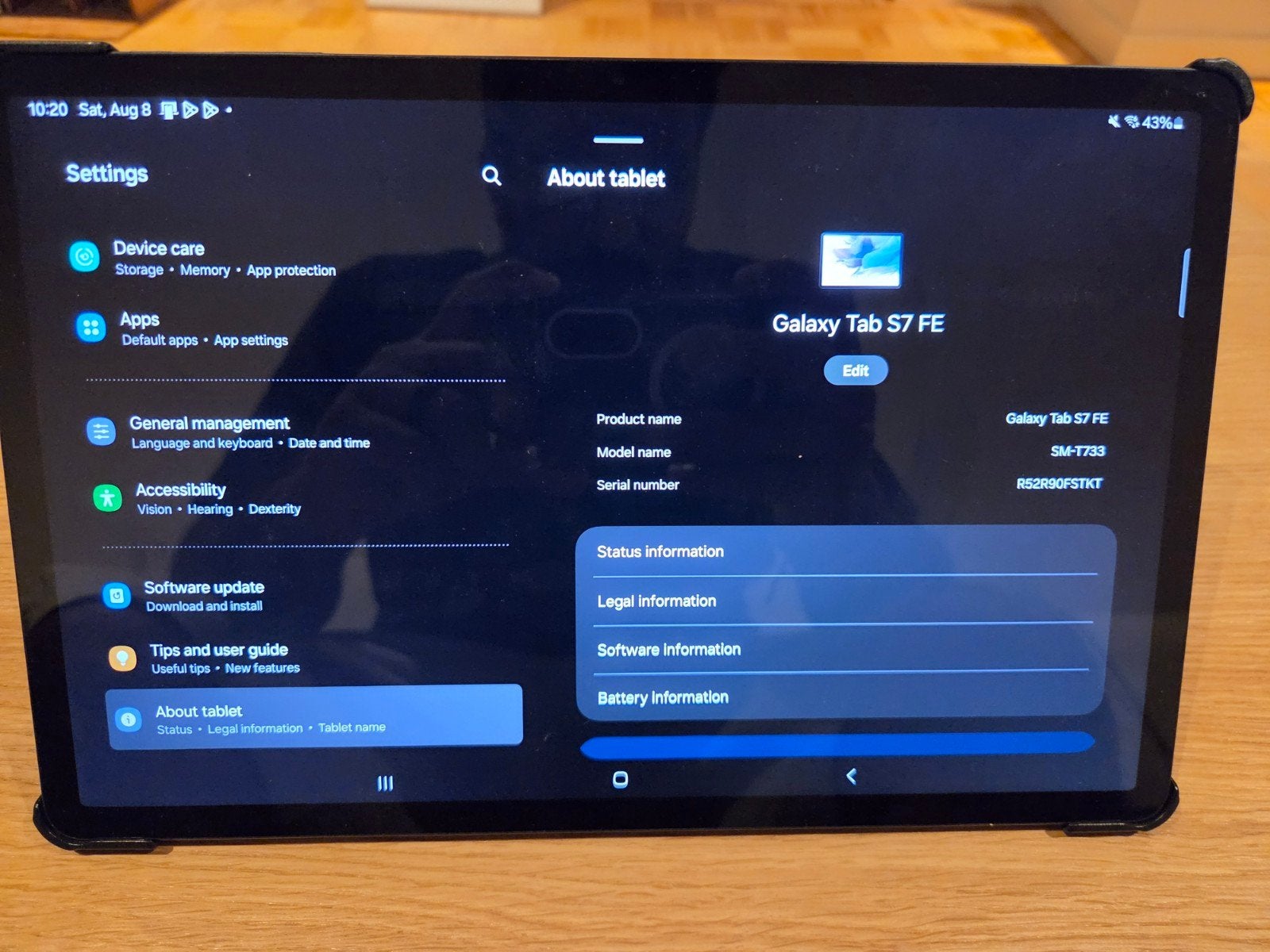 Samsung Galaxy Tab S7 FE (64GB) with S Pen + 2 Original Cove, Informatique & Logiciels, Android Tablettes, Enlèvement