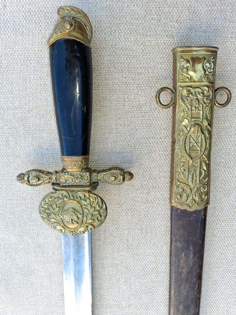 Exclusieve Oostenrijkse dolk brandweer ca 1900, Ophalen of Verzenden