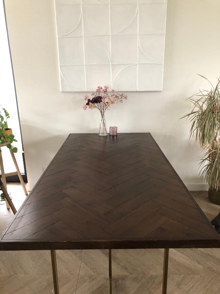 Dutchbone eettafel class 180lx90bx75h, Huis en Inrichting, Tafels | Eettafels, Zo goed als nieuw, 50 tot 100 cm, 150 tot 200 cm