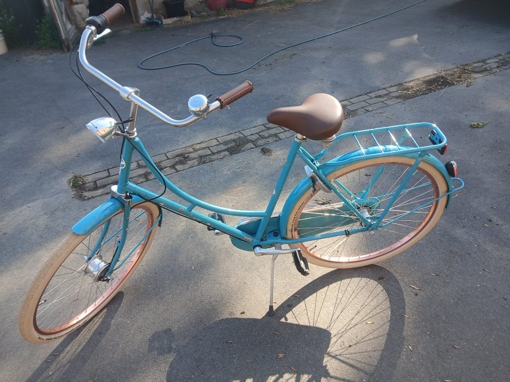 Cortina Damesfiets Luxe 57 inch, Terugtraprem, Gebruikt, (Extra) lage instap, 56 cm of meer