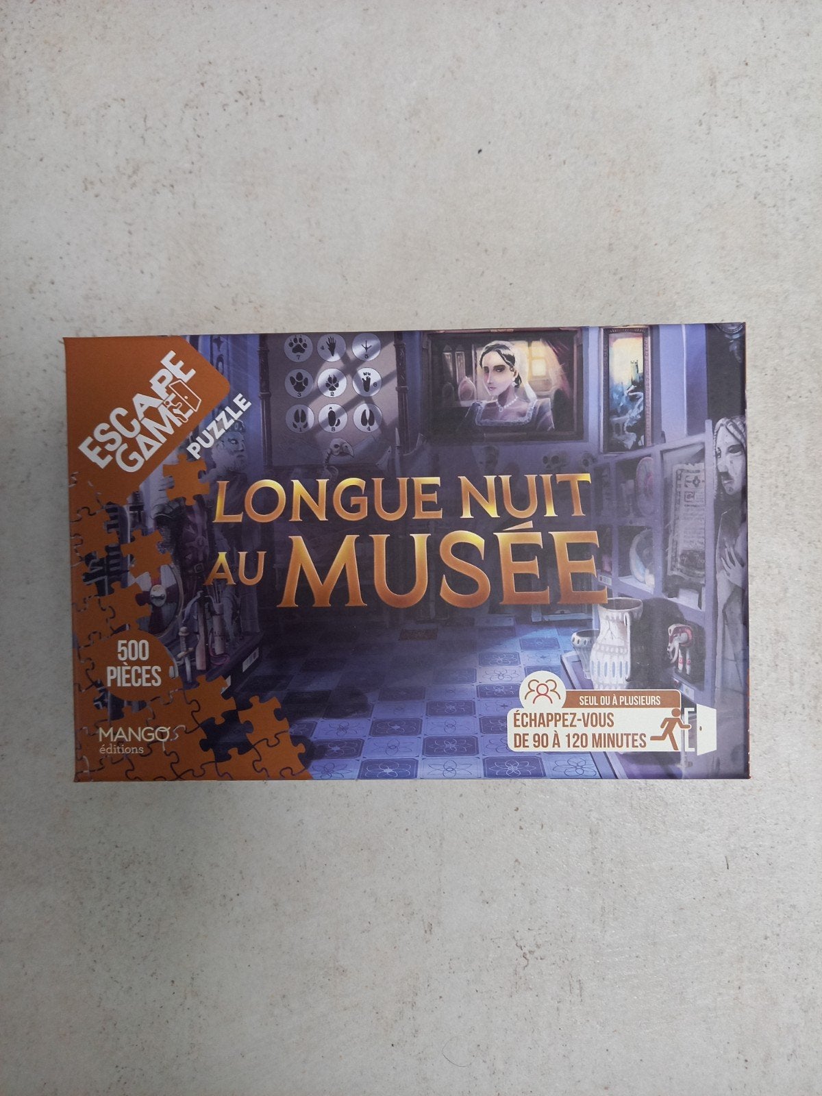 Puzzle et Escape game 'longue nuit au musée', Enlèvement, 500 à 1500 pièces, Comme neuf, Puzzle