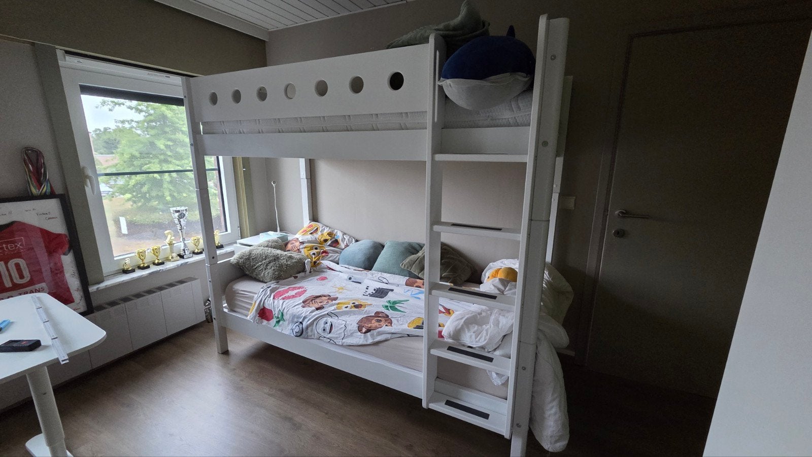 stapelbed wit hout, merk FLEXA, Ophalen, Zo goed als nieuw, Stapelbed
