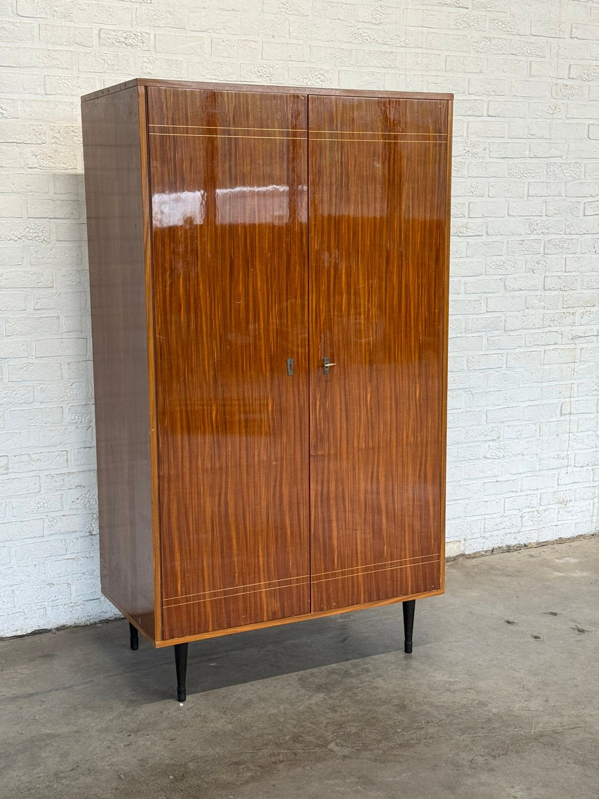 Armoire vintage belge RVD — Années 50/60, Maison & Meubles, Enlèvement, Comme neuf
