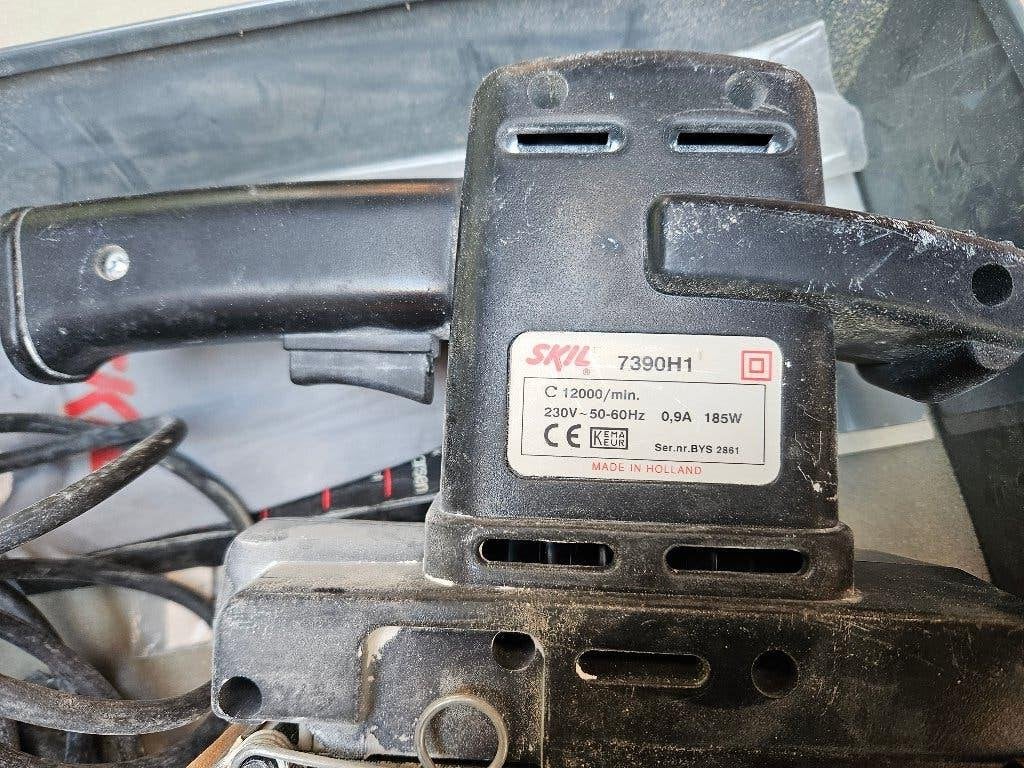 vlakschuurmachine in doos Skil, Bricolage & Construction, Outillage | Ponceuses, Enlèvement, Utilisé, Moins de 600 watts, Ponceuse orbitale