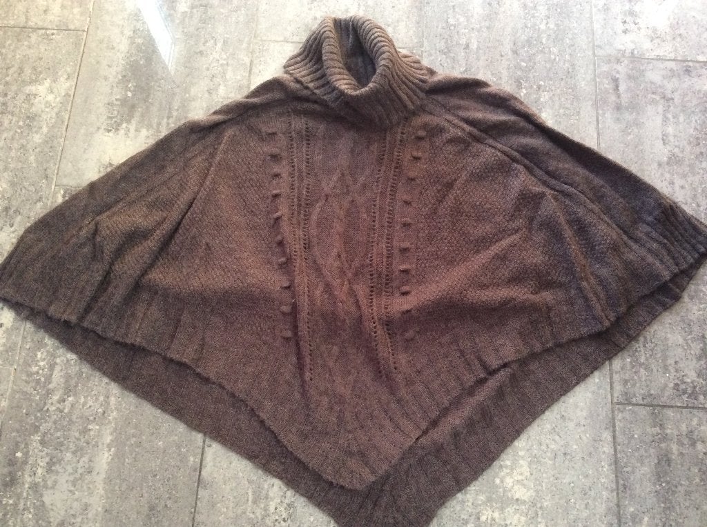 Poncho / cape H&M, H&M, Bruin, Maat 42/44 (L), Ophalen of Verzenden