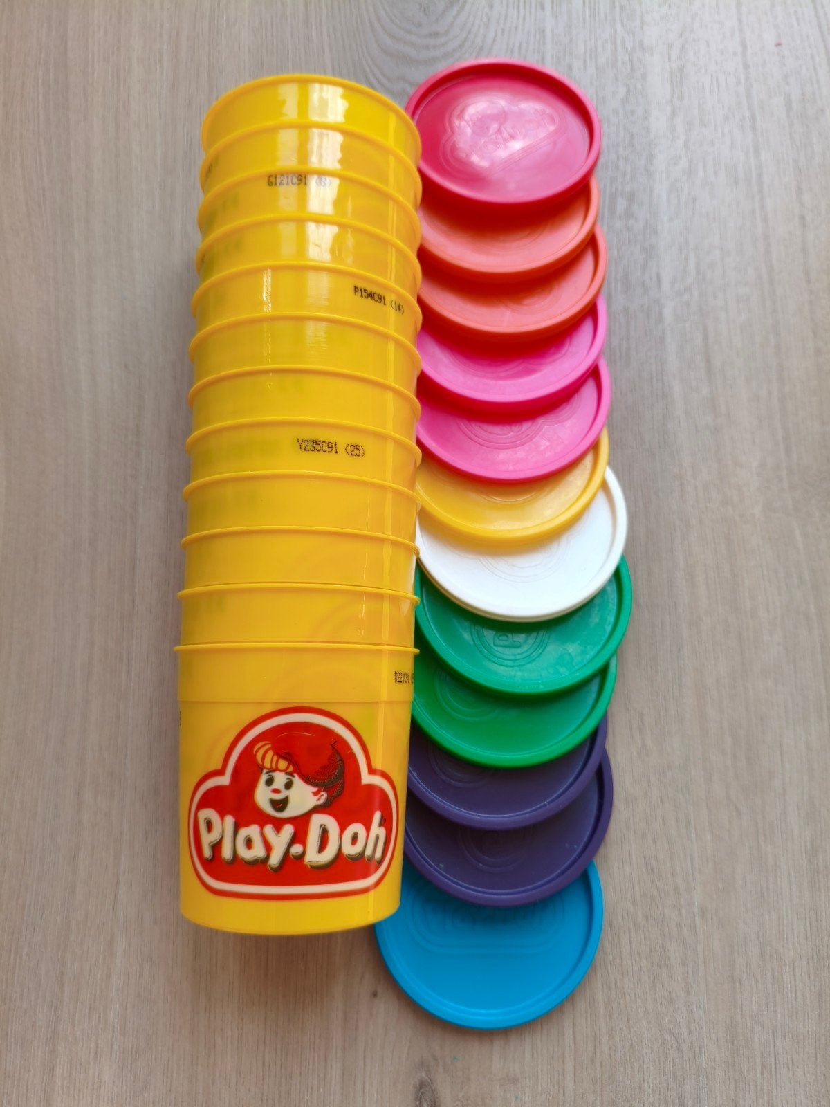 Lege potjes en dekseltjes Play Doh, Enfants & Bébés, Jouets | Éducatifs & Créatifs, Enlèvement ou Envoi, Utilisé