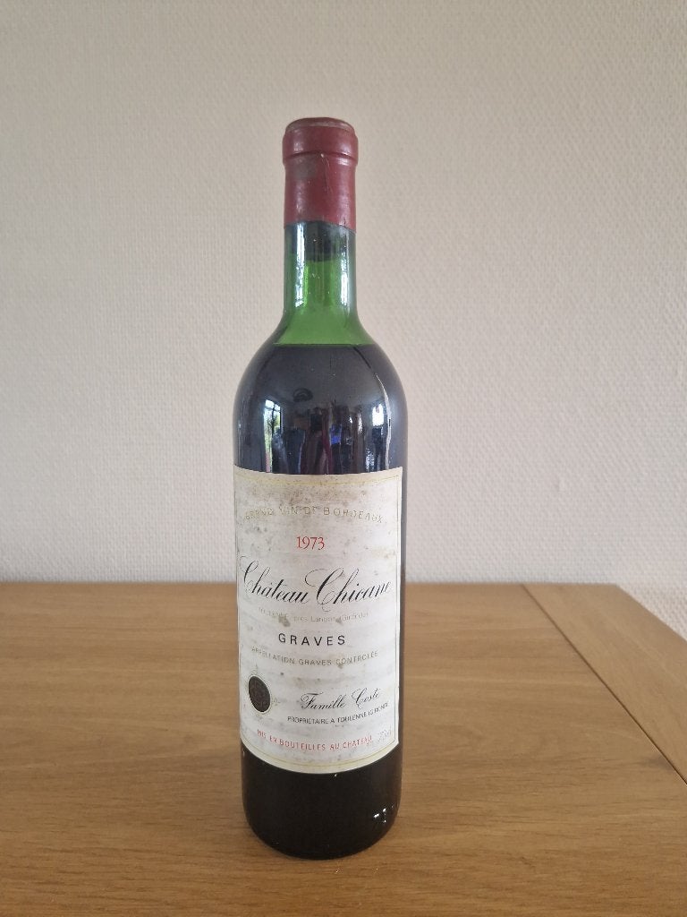 CHATEAU CHICANE - 1973 - Graves - 73 cl, Collections, Neuf, Enlèvement ou Envoi, Vin rouge, France