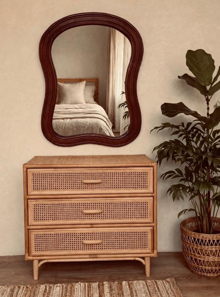 miroir, Maison & Meubles, Moins de 100 cm, Enlèvement, Utilisé, 50 à 75 cm