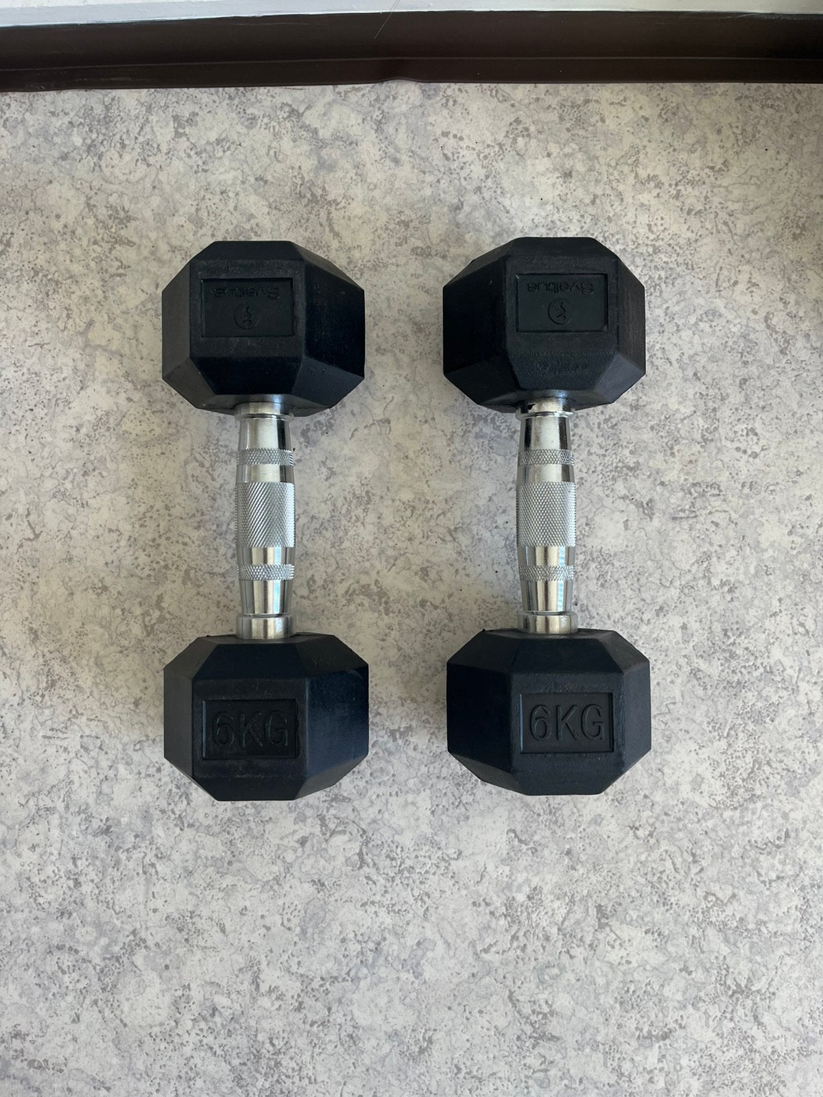 Hexa Dumbbells – 2 x 6 kg, Sport en Fitness, Ophalen, Zo goed als nieuw, Benen, Dumbbell
