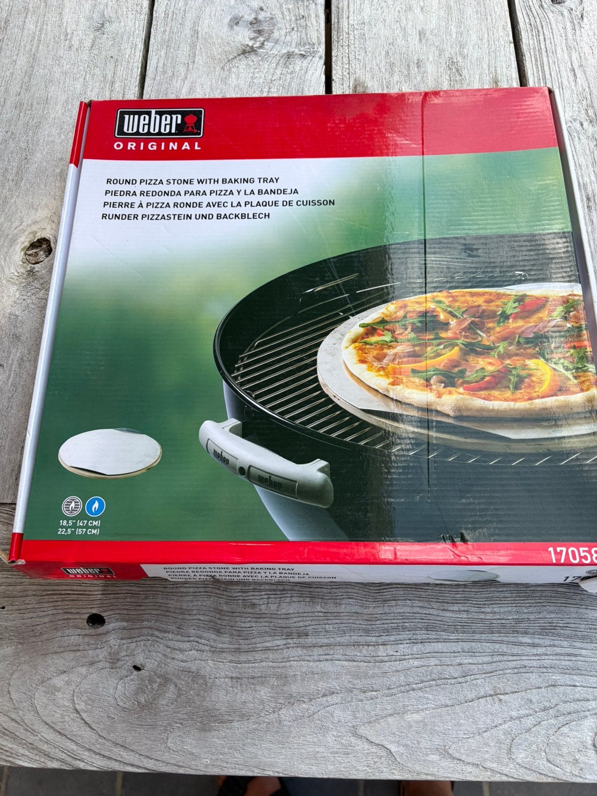 Weber pizzasteen met baktray, Ophalen, Gebruikt