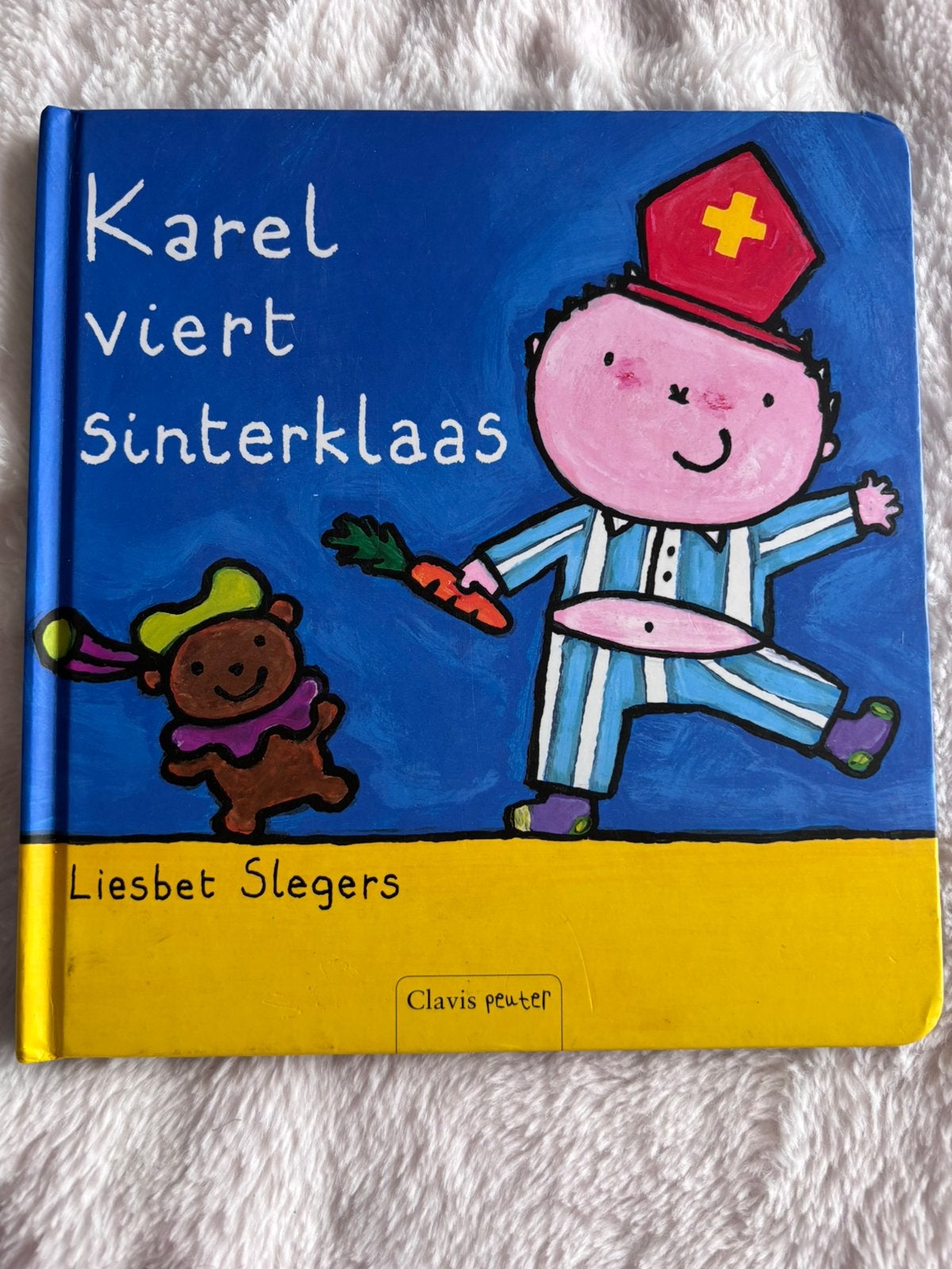 Boek Karel viert Sinterklaas, Boeken, Ophalen of Verzenden, Zo goed als nieuw