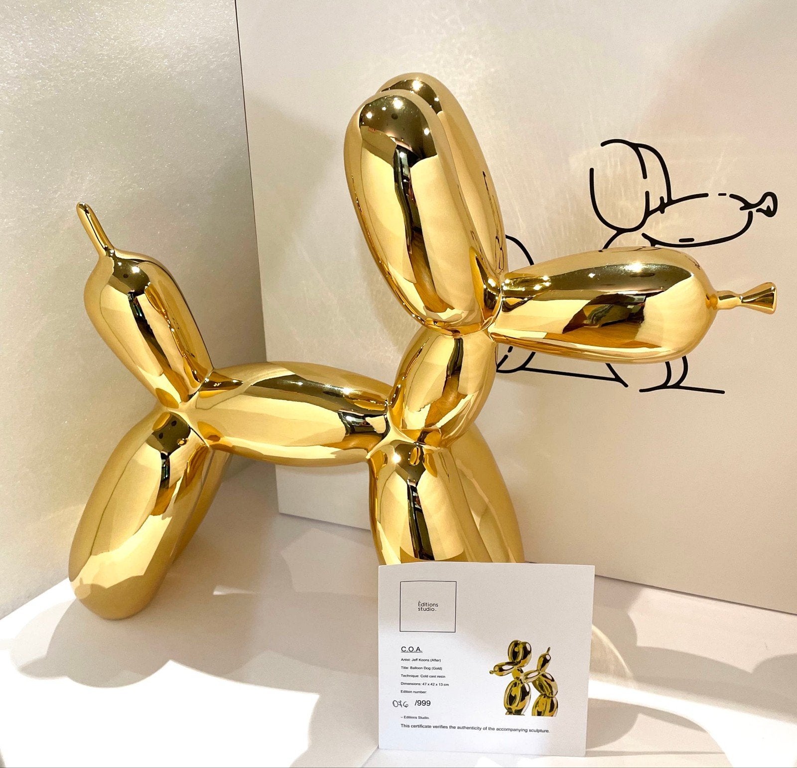 Balloon Dog Jeff Koons (After), Ophalen