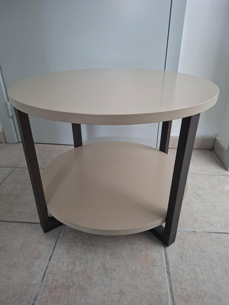 Salontafel 60 x 45 hoog beige, Huis en Inrichting, Tafels | Bijzettafels, Ophalen