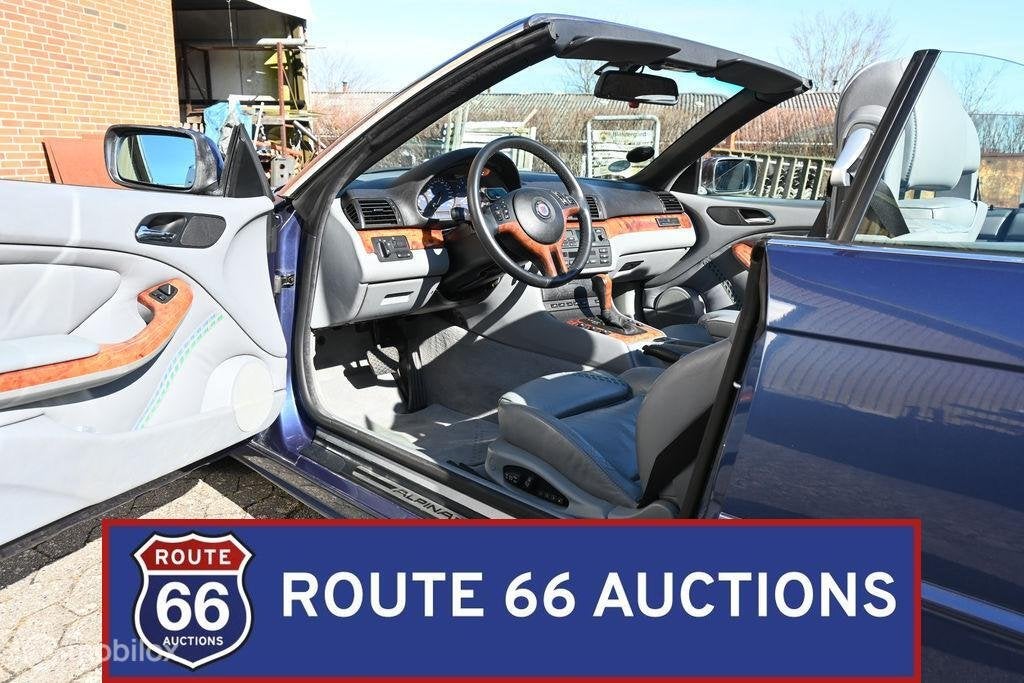 BMW Alpina B3 3.3 Cabrio | 2002 | Route 66 Auctions, Achat, Entreprise, Boîte manuelle, Autre carrosserie