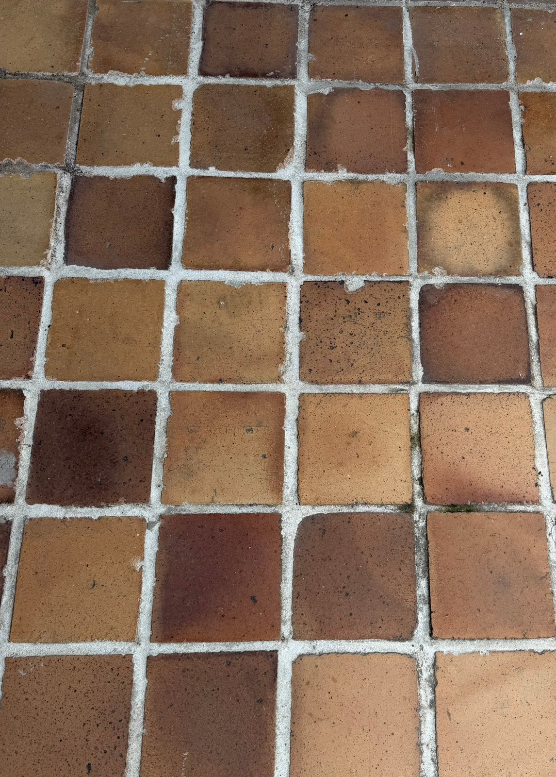 600 oude terracotta vloertegels 20 x 20 cm, Ophalen, Overige materialen, Gebruikt, 20 tot 40 cm