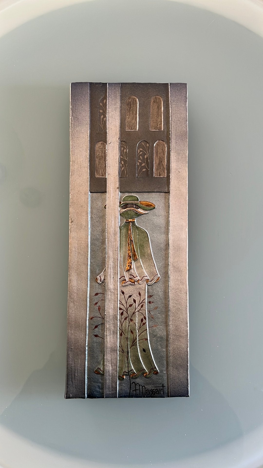 Fernande Massart wandplaat, Antiek en Kunst, Ophalen