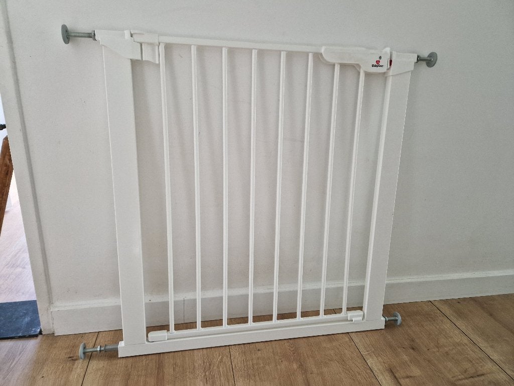 Traphekje zonder boren, Kinderen en Baby's, Traphekjes, Zo goed als nieuw, Klemhekje, Aluminium, minder dan 100 cm, Ophalen