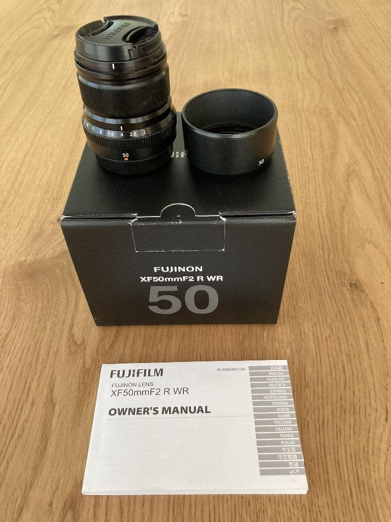 Fujinon XF50mmF2 R WR cameralens, Ophalen, Fujifilm, Ultrasone focusmotor, Zo goed als nieuw
