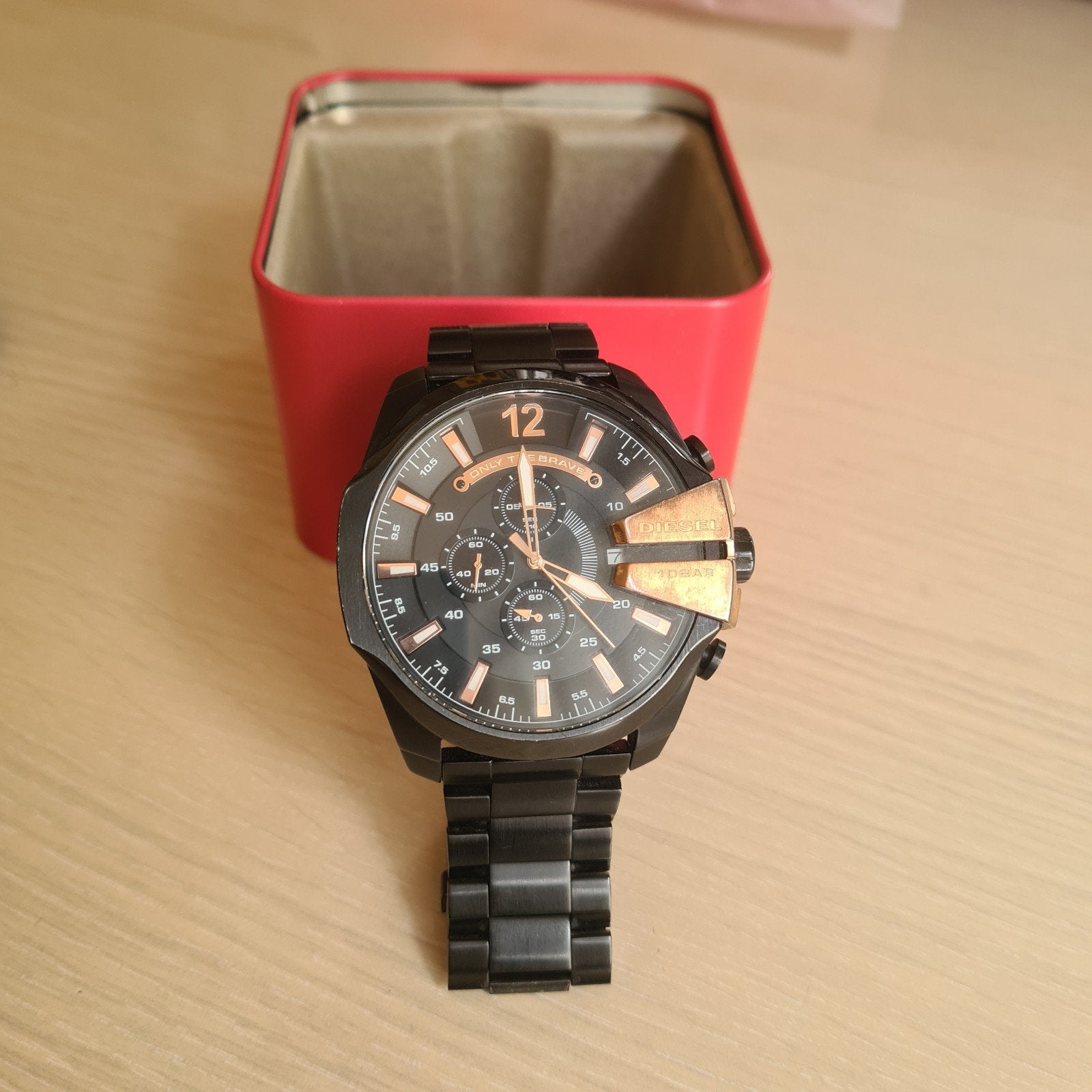 The Brave dieselhorloge voor heren, Ophalen of Verzenden, Staal, Staal