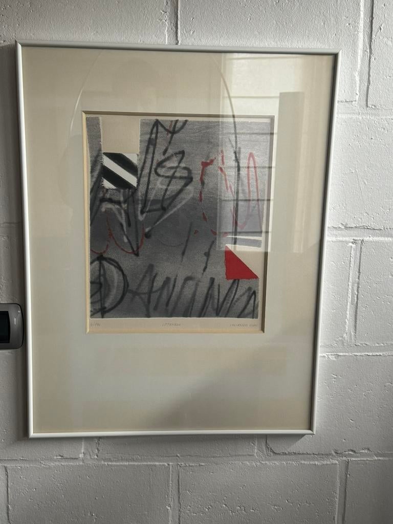 Prachtige zeefdruk van Gido Vanlessen “littekens” -, Antiek en Kunst, Ophalen