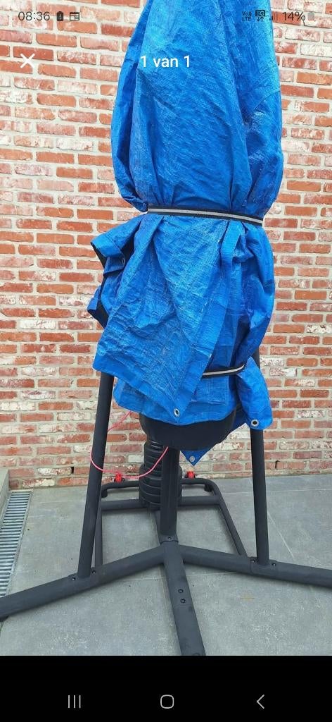 Bokszak met staander, Ophalen, Gebruikt, Bokszak