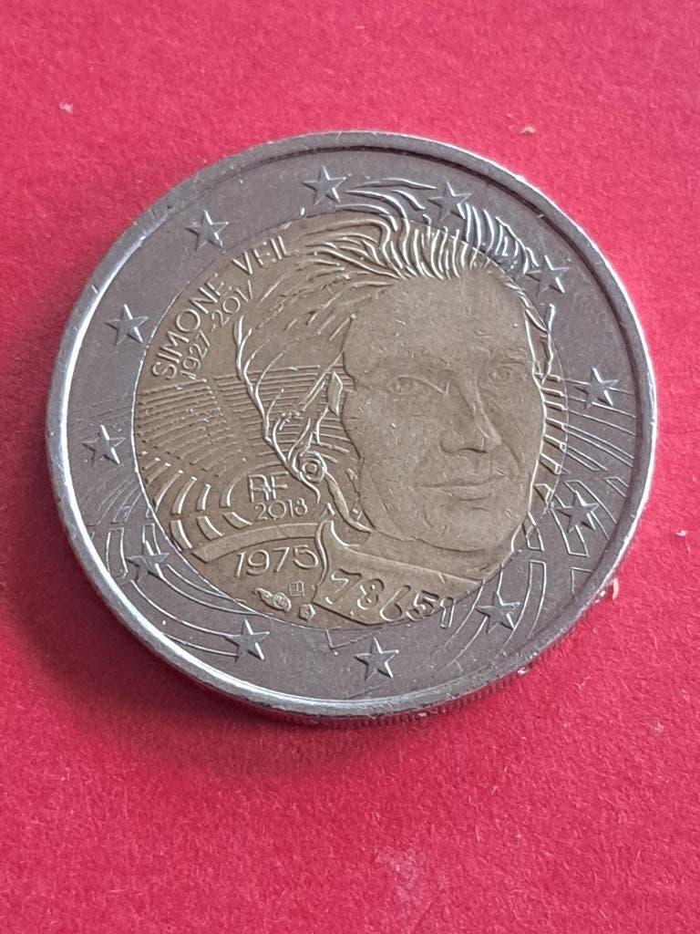 2018 Frankrijk 2 euro Simone Veil, Verzenden, Frankrijk, 2 euro, Losse munt