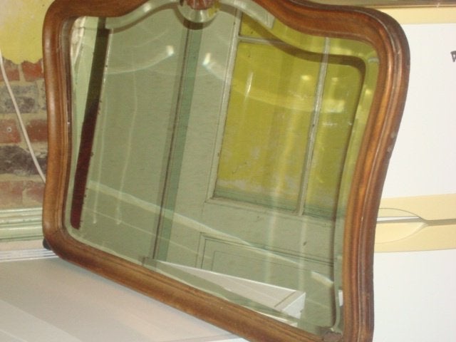Miroir ancien en bois, Enlèvement, Rectangulaire, 50 à 100 cm, Moins de 100 cm