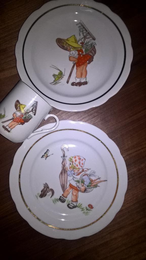 Vintage Bavaria 1 tasse et 2 assiettes, Enlèvement ou Envoi