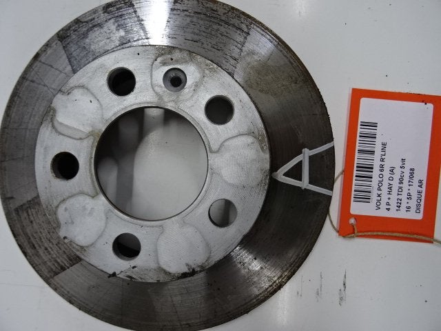 FREIN DISQUE ARRIÈRE Volkswagen Polo V (6R), Volkswagen, Mevr. I. Hauben, Utilisé, Rue de l'Espoir 34 34
4030  GRIVEGNÉE, BE