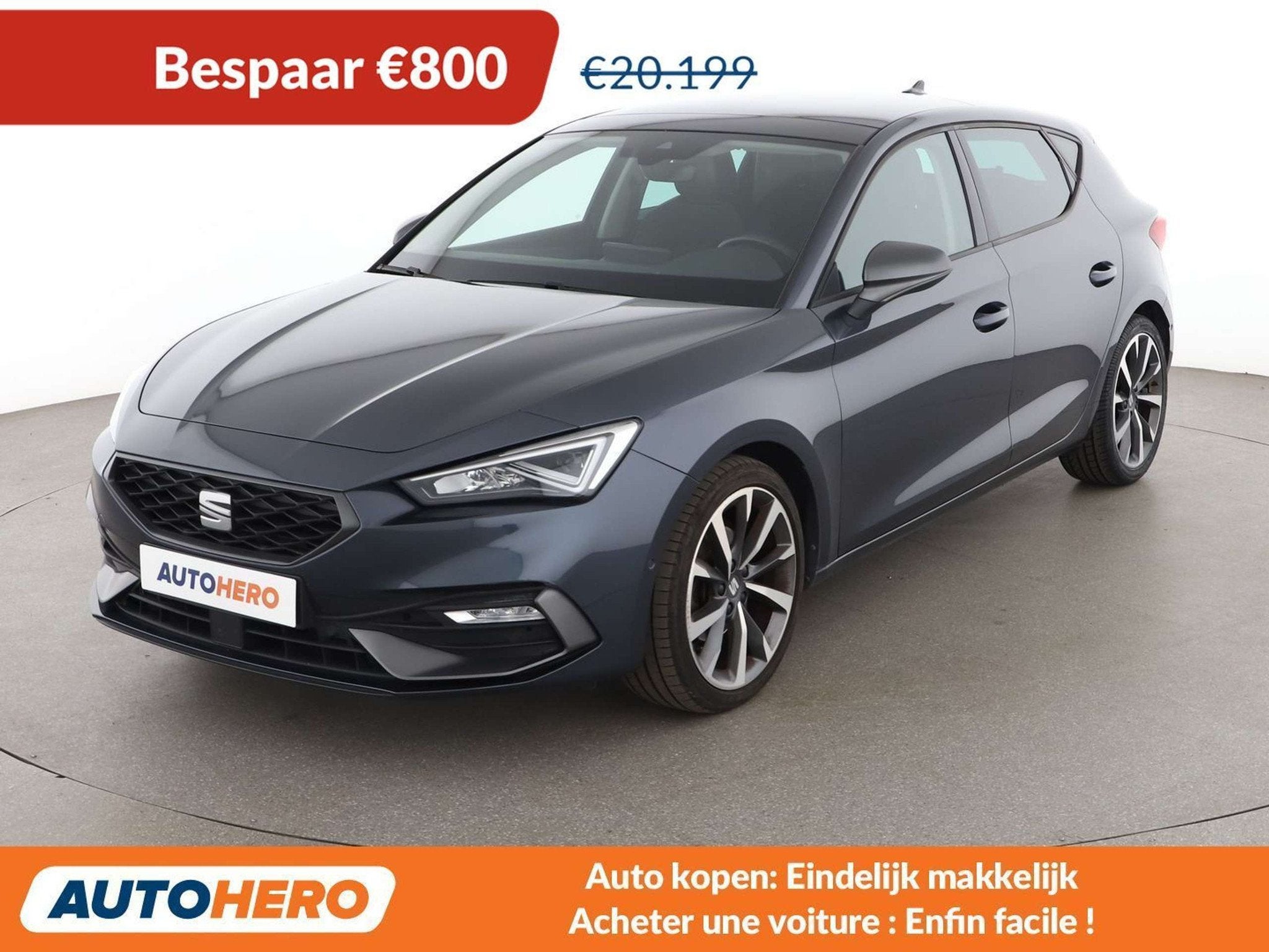 SEAT Leon 1.5 eTSI ACT FR (année de construction 2021), Autos, 1361 kg, Argent ou Gris, Achat, https://public.car-pass.be/vhr/110885c1-5a67-4e4e-ab32-a8d18f1f12a5