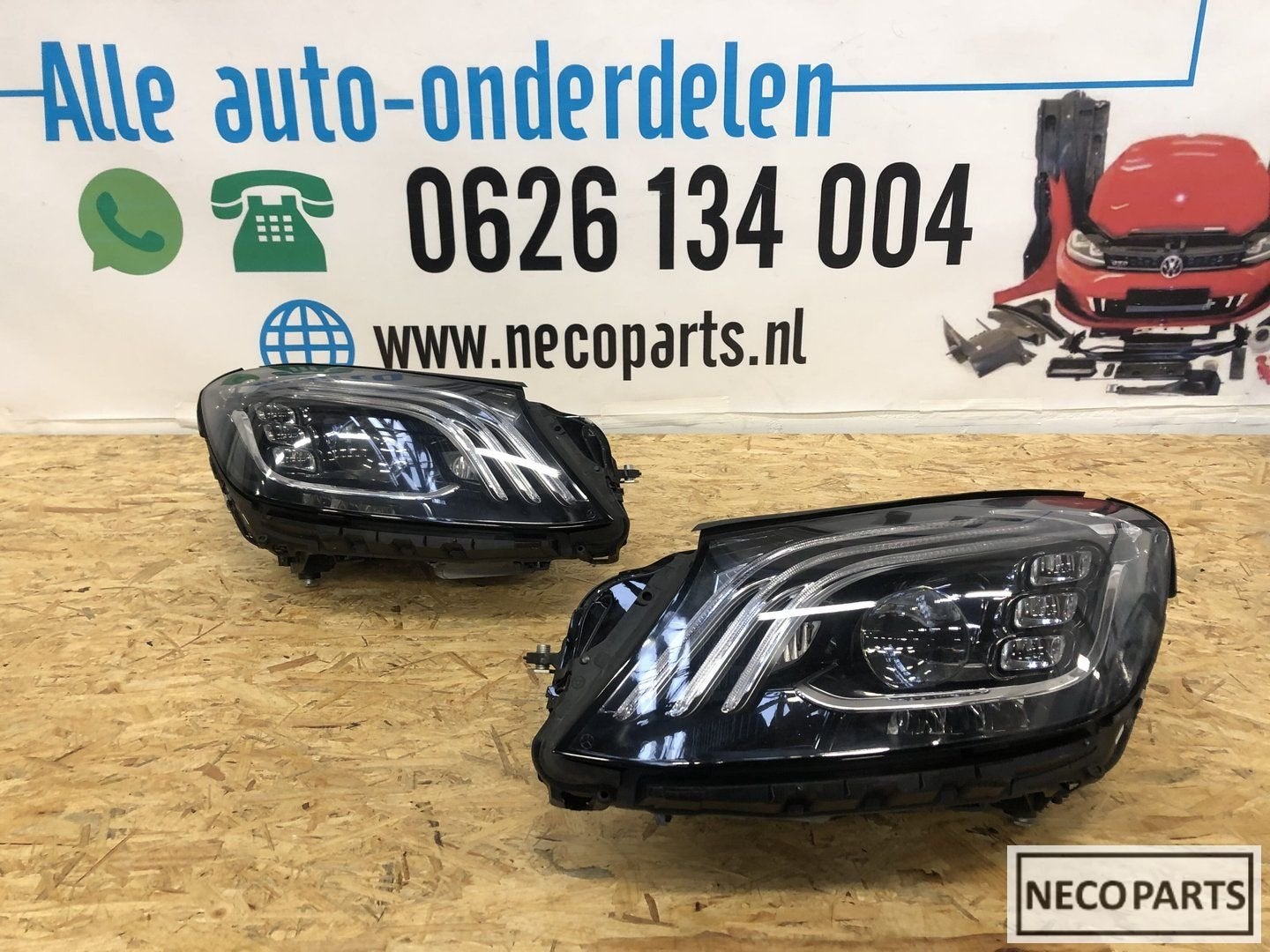 S KLASSE W222 LCI FACELIFT VOL LED KOPLAMP COMPLEET, Gebruikt, -, Ophalen of Verzenden, -