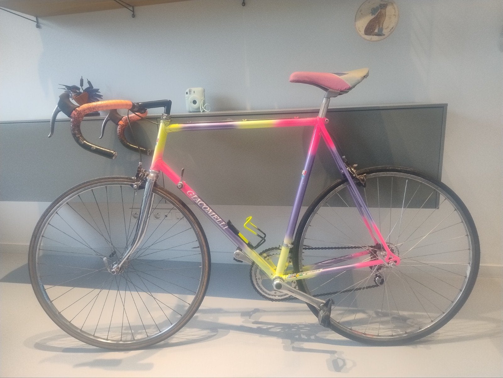 retro vintage koersfiets, Ophalen