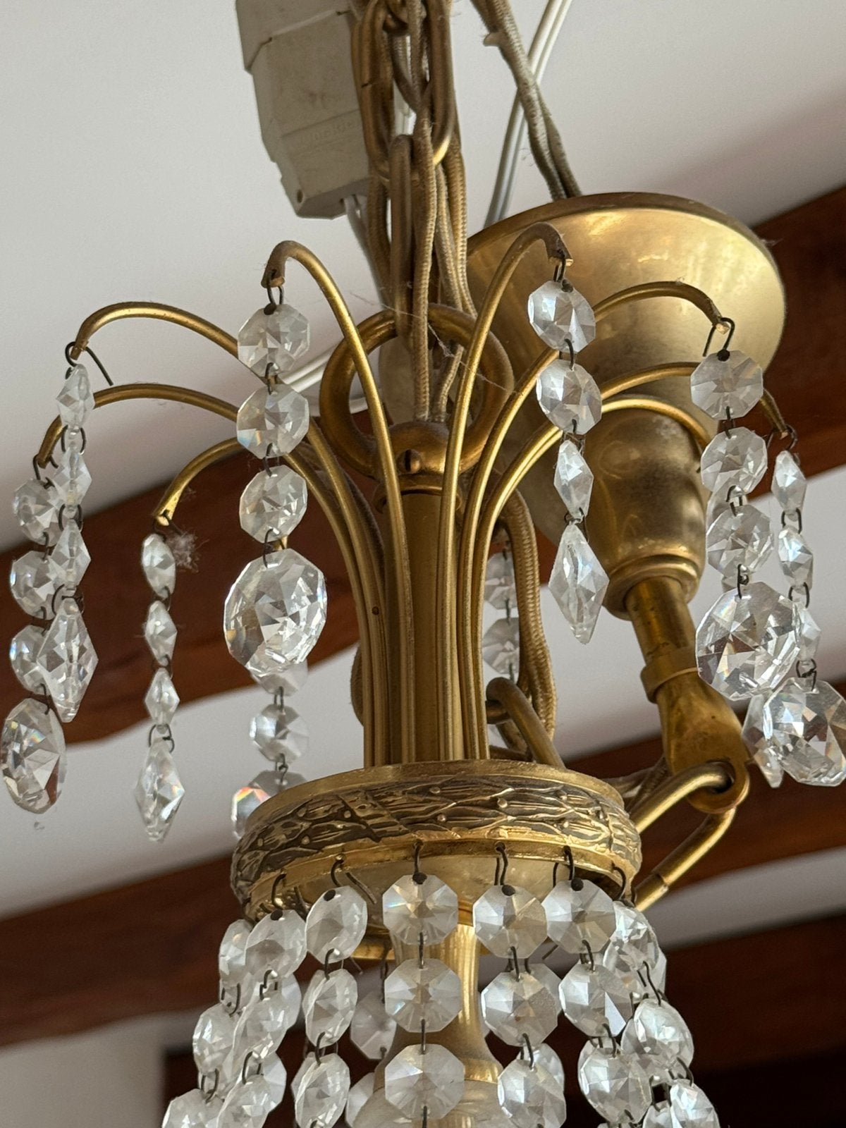 grote en elegante klassieke kroonluchter in Empire-stijl, Enlèvement, Comme neuf