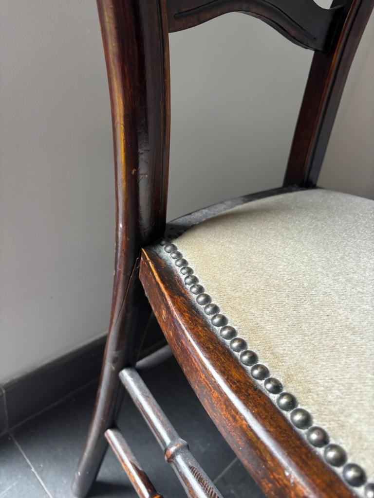 Vintage massief houten eetkamerstoel, Ophalen