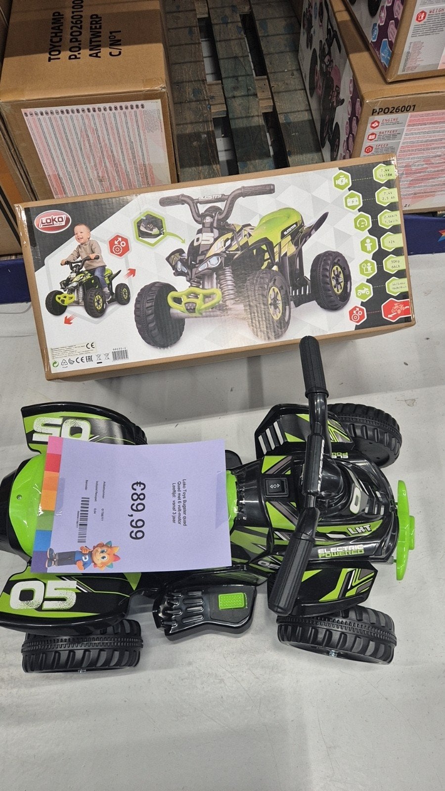 Loko Toys Bugster Quad - Elektrische Kinderquad, Enfants & Bébés, Jouets | Circuits, Enlèvement