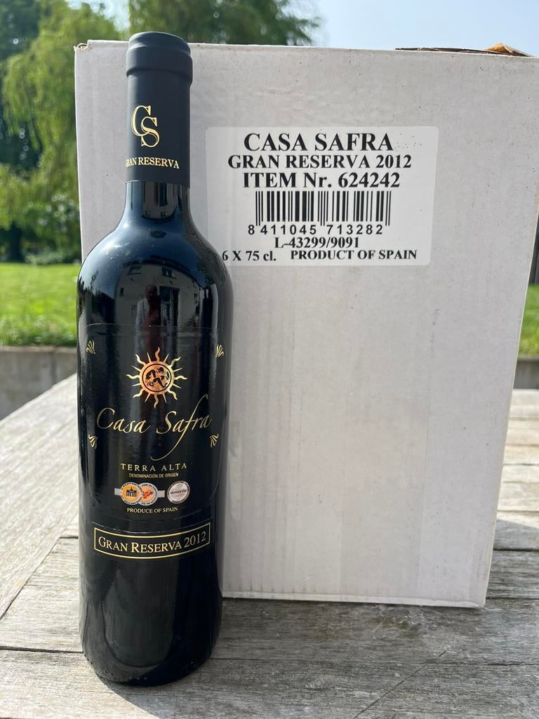 6 flessen Casa Safra 2012 Gran Reserva, Verzamelen, Wijnen, Zo goed als nieuw, Rode wijn, Spanje, Ophalen of Verzenden