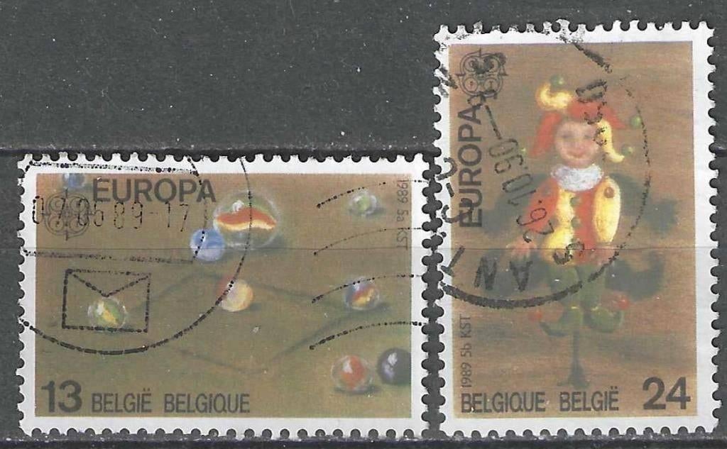 Belgie 1989 - Yvert/OBP 2323-2324 - Europa - Kinderen (ST), Postzegels en Munten, Postzegels | Europa | België, Gestempeld, Europa