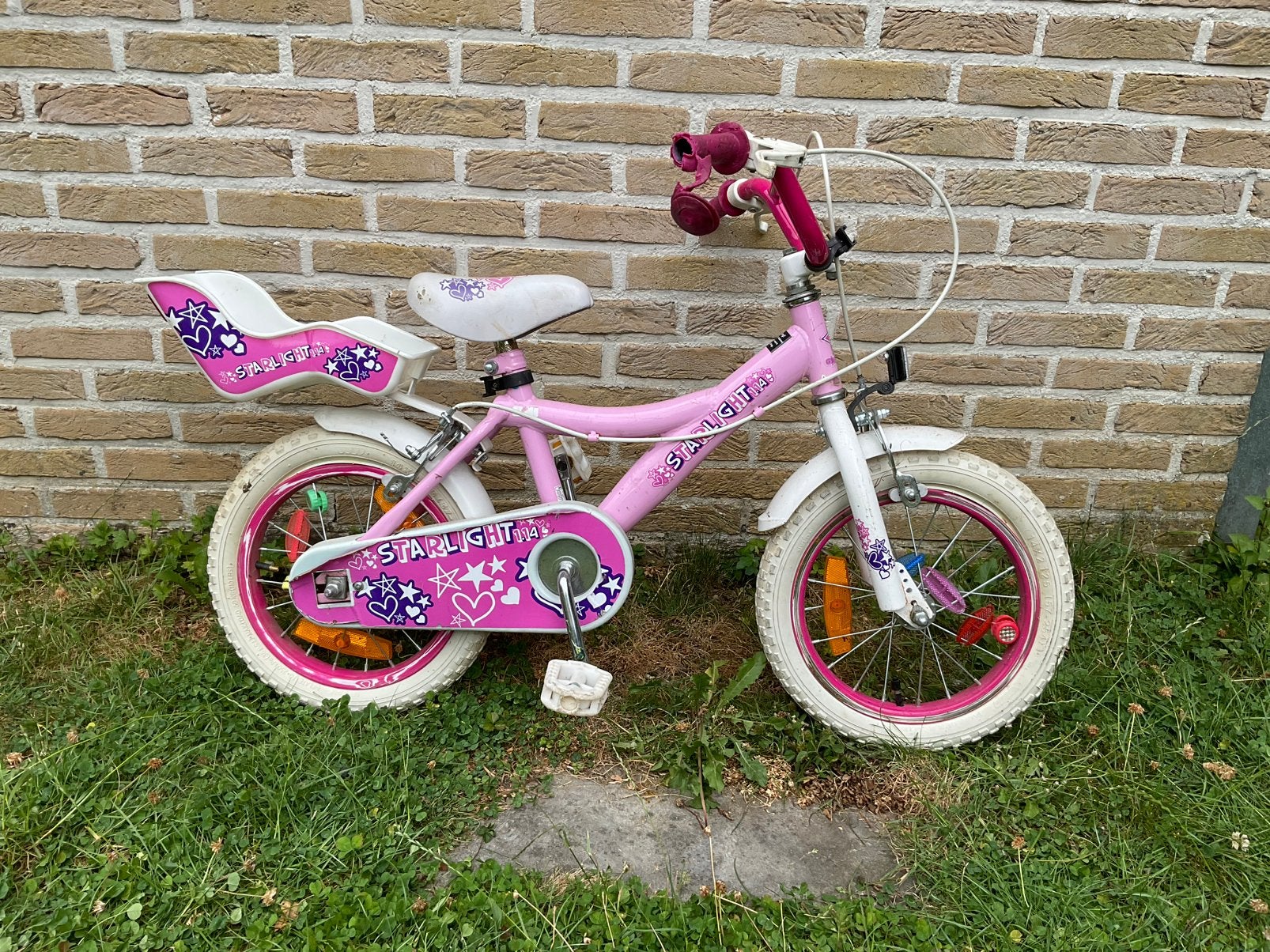 Kinderfiets, Ophalen, Zo goed als nieuw, Velgrem, 14 inch of minder