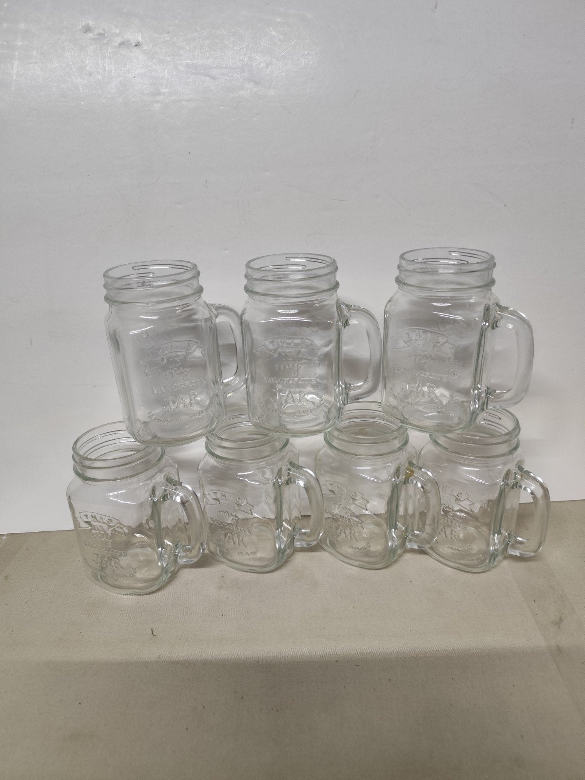 Glazen met handvat. 7 stuks. Voor smoothie, milkshakes..., Enlèvement