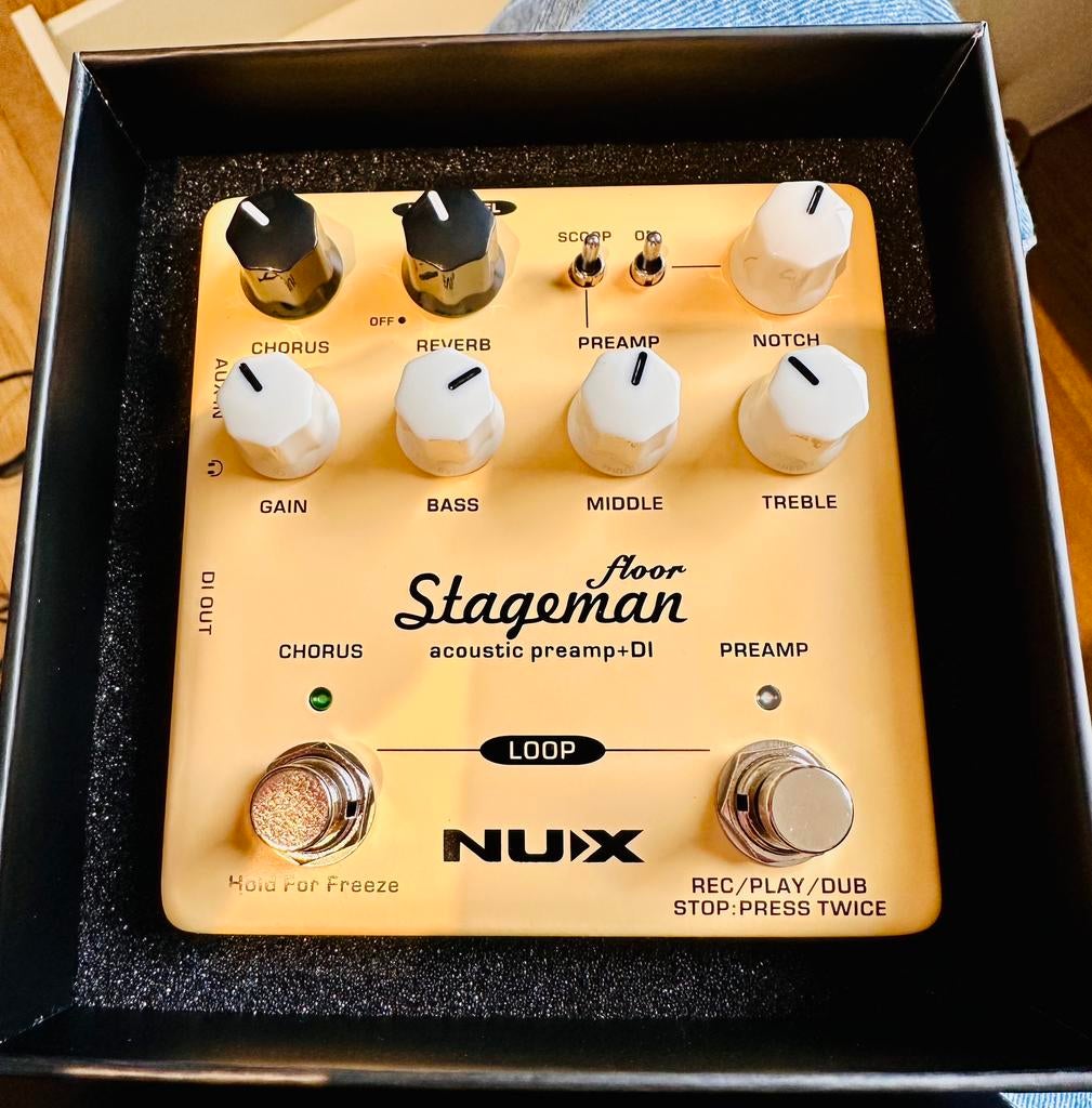Nux Stageman acoustic preamp + DI + adapter, Enlèvement ou Envoi, Neuf